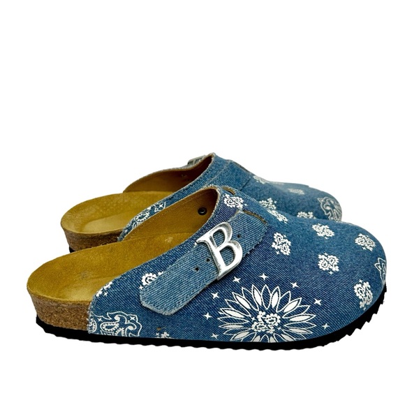 Bravest Studios Denim Tokyo Paisley Mule Clogs - Picture 6 of 12